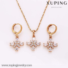 62346-Xuping Fashion Woman Jewlery engastado con oro de 18 quilates plateado